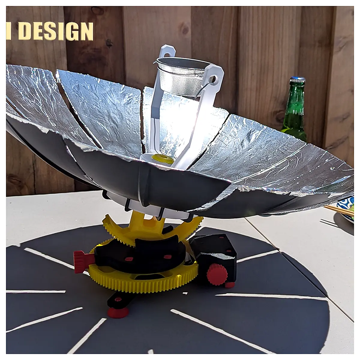 DIY Solar Furnace Solar Heater Parts Concentrated Sunlight Reflector Outdoor Solar Cooker Accessories Solar Experiment Supplies