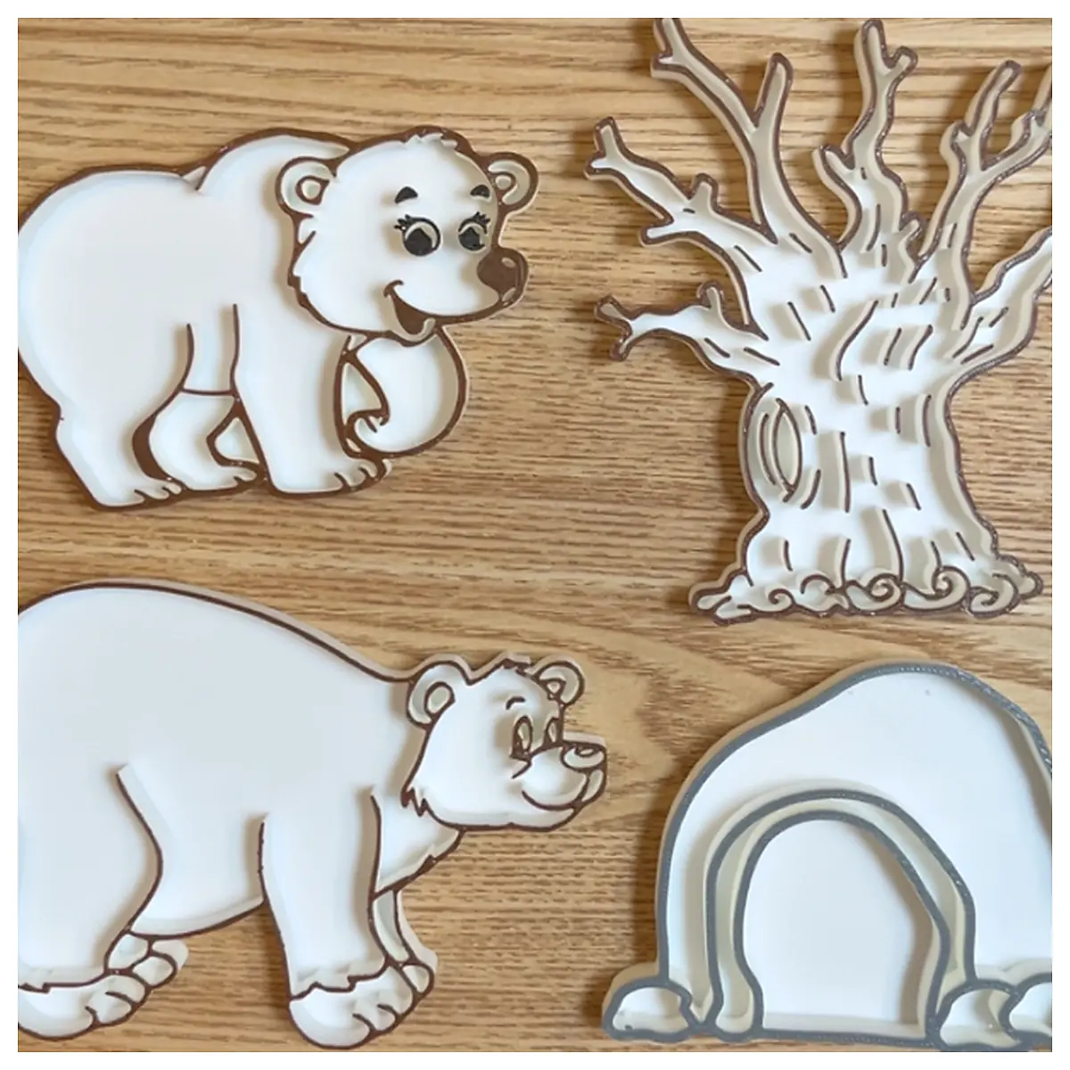 Sensory Play Bear Theme Tactile Toys Cognitive Development Baby Fun Early Learning Kids Gift