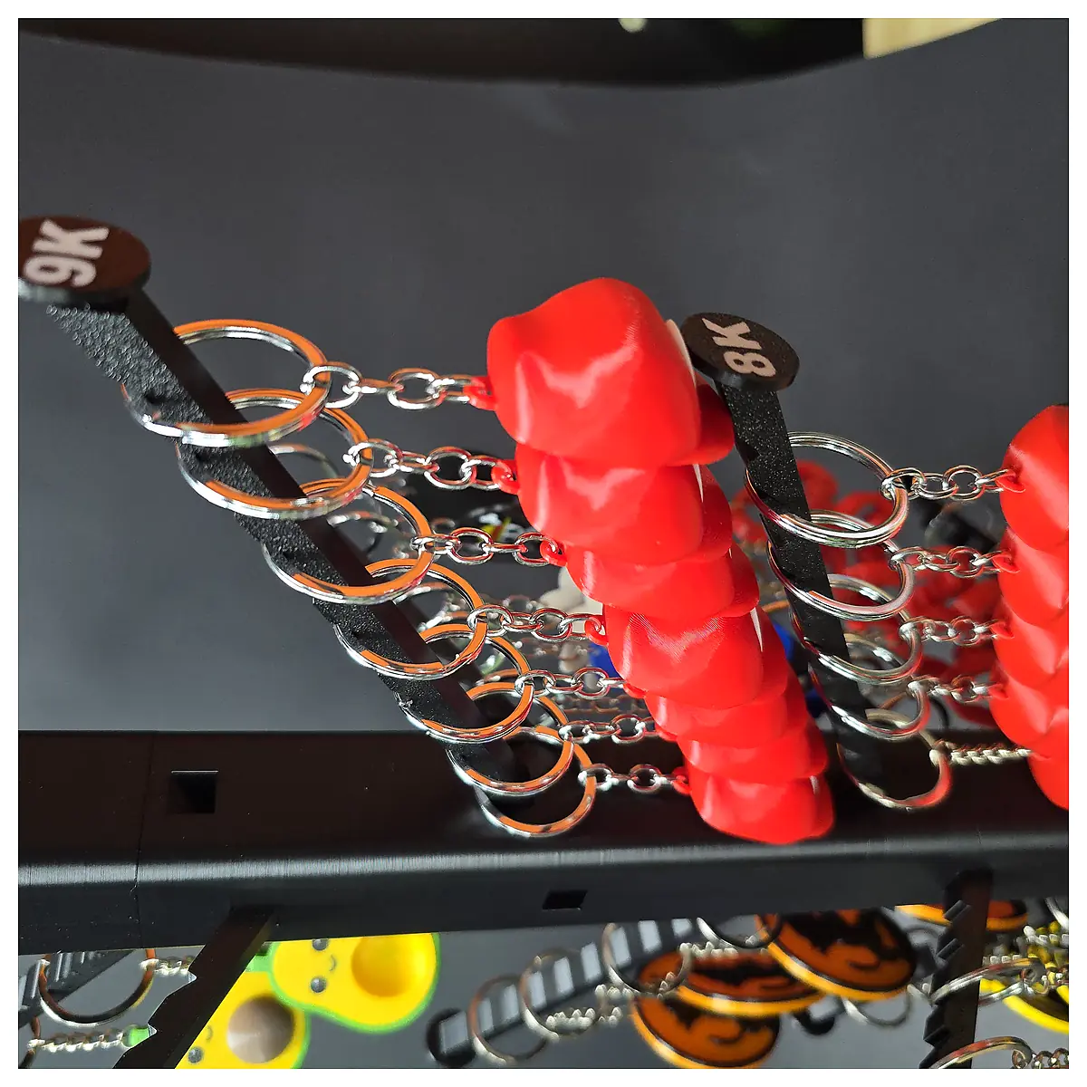 XXL Modular Keychain Display Stand Rotating Keychain Holder Organizer Storage Rotating Display Case