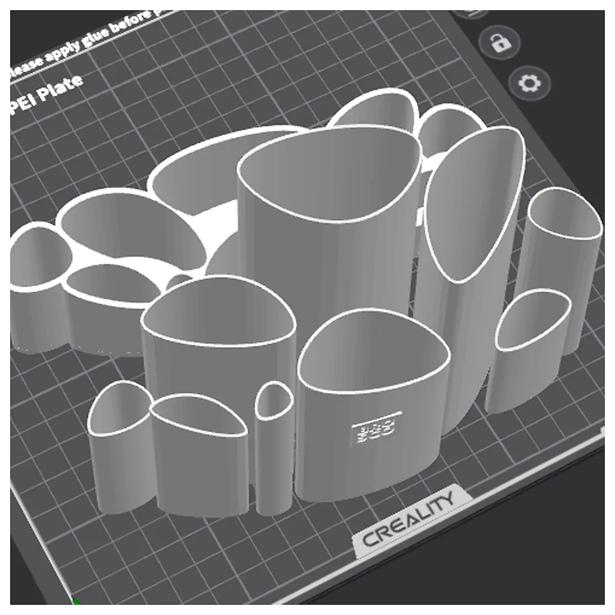 Makeup Mirror Desk Organizer Voronoi Design Storage Mirror Accessories Lighting Organizer