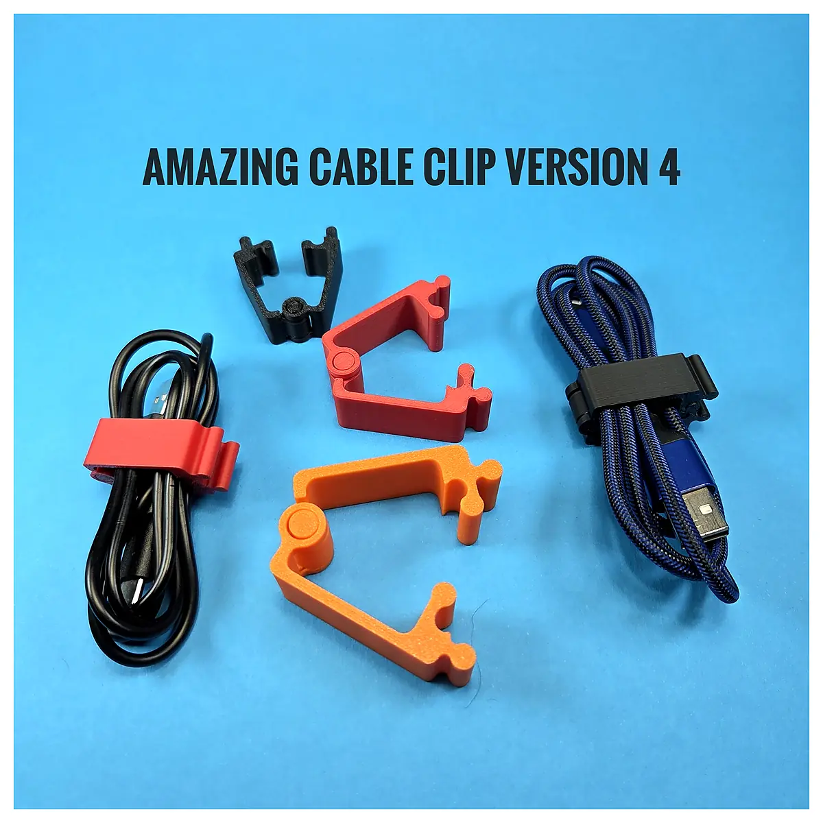Cable Clips V4 Fast Installation Wire Organizer Cable Management Repair Parts Universal