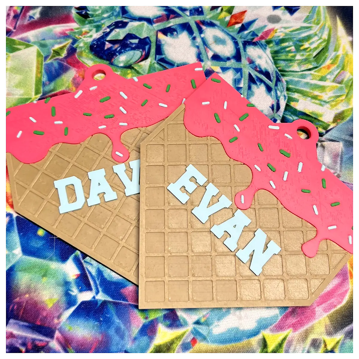 Baseball Ice Cream Bag Tags Baseball Gifts Ice Cream Accessories Baseball Gear Sports Novelty Baseball Collectibles
