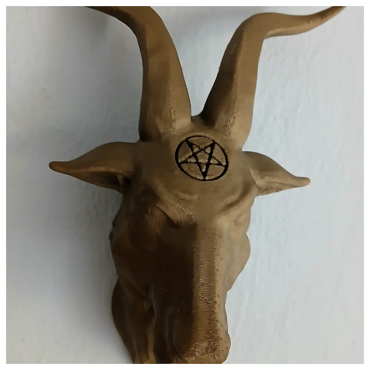 Sacred Goat Sculpture Religious Art Figurine Altar Decor Pagan Symbol Offering Display