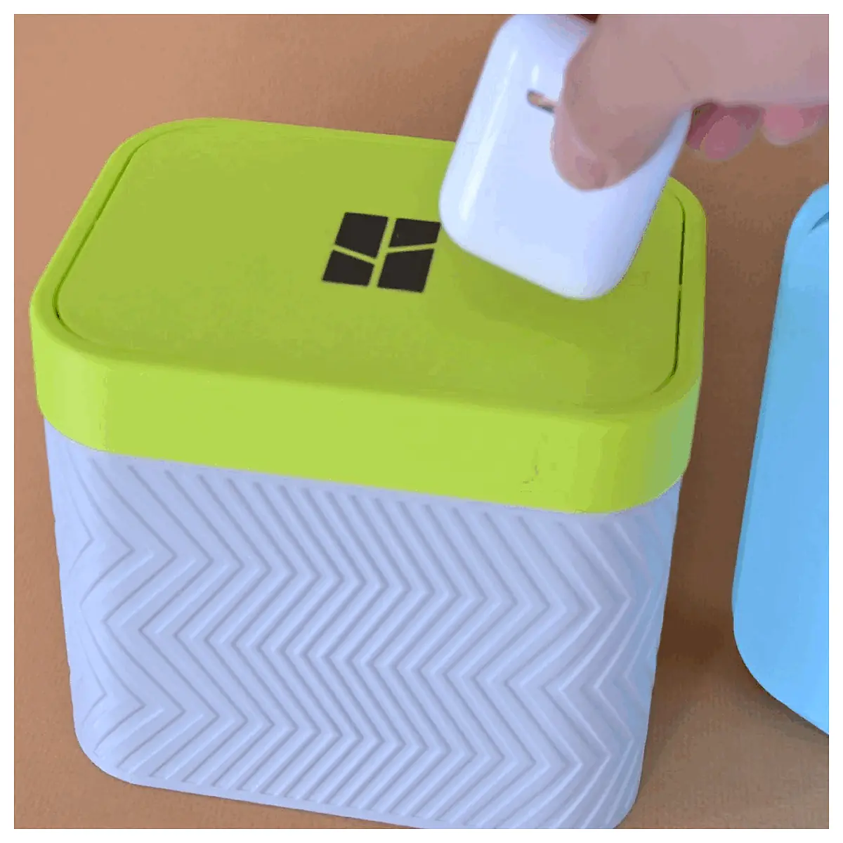 Desktop Trash Can Mini Bin Multi Function Wastebasket Recycling Bin Garbage Collection Home Cleaning