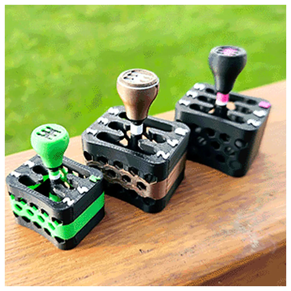 Gear Shift Fidget Toy Print Pattern Fidget Stress Relief Button Replacement Parts Car Accessories