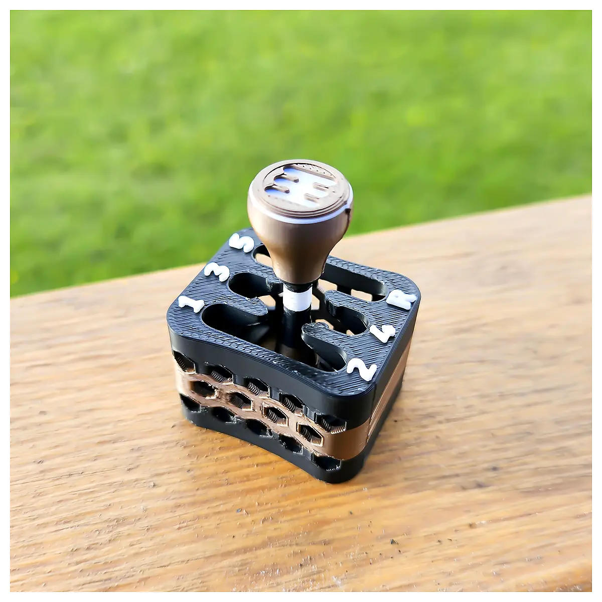 Gear Shift Fidget Toy Print Pattern Fidget Stress Relief Button Replacement Parts Car Accessories