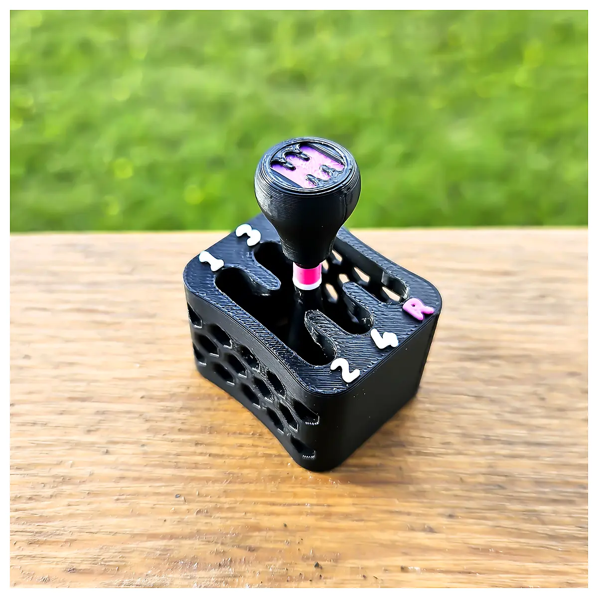 Gear Shift Fidget Toy Print Pattern Fidget Stress Relief Button Replacement Parts Car Accessories