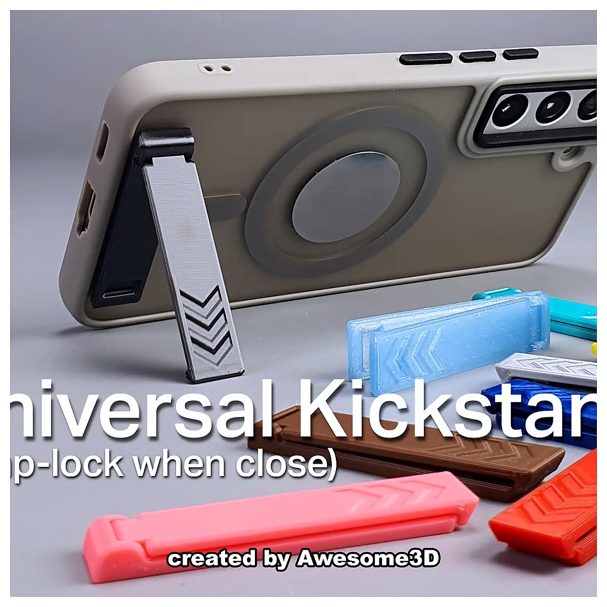 Ultra Thin Phone Case Kickstand Lock Protective Cover Universal Phone Accessories Repair Parts