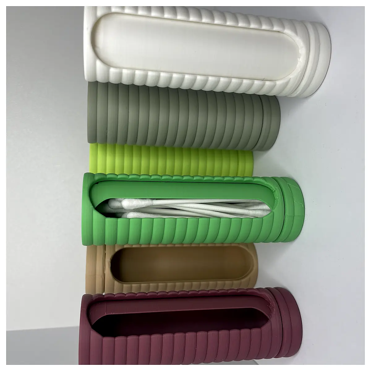 Q Tip Travel Case Print in Place Storage Organizer Brush Holder Small Parts Travel Kit