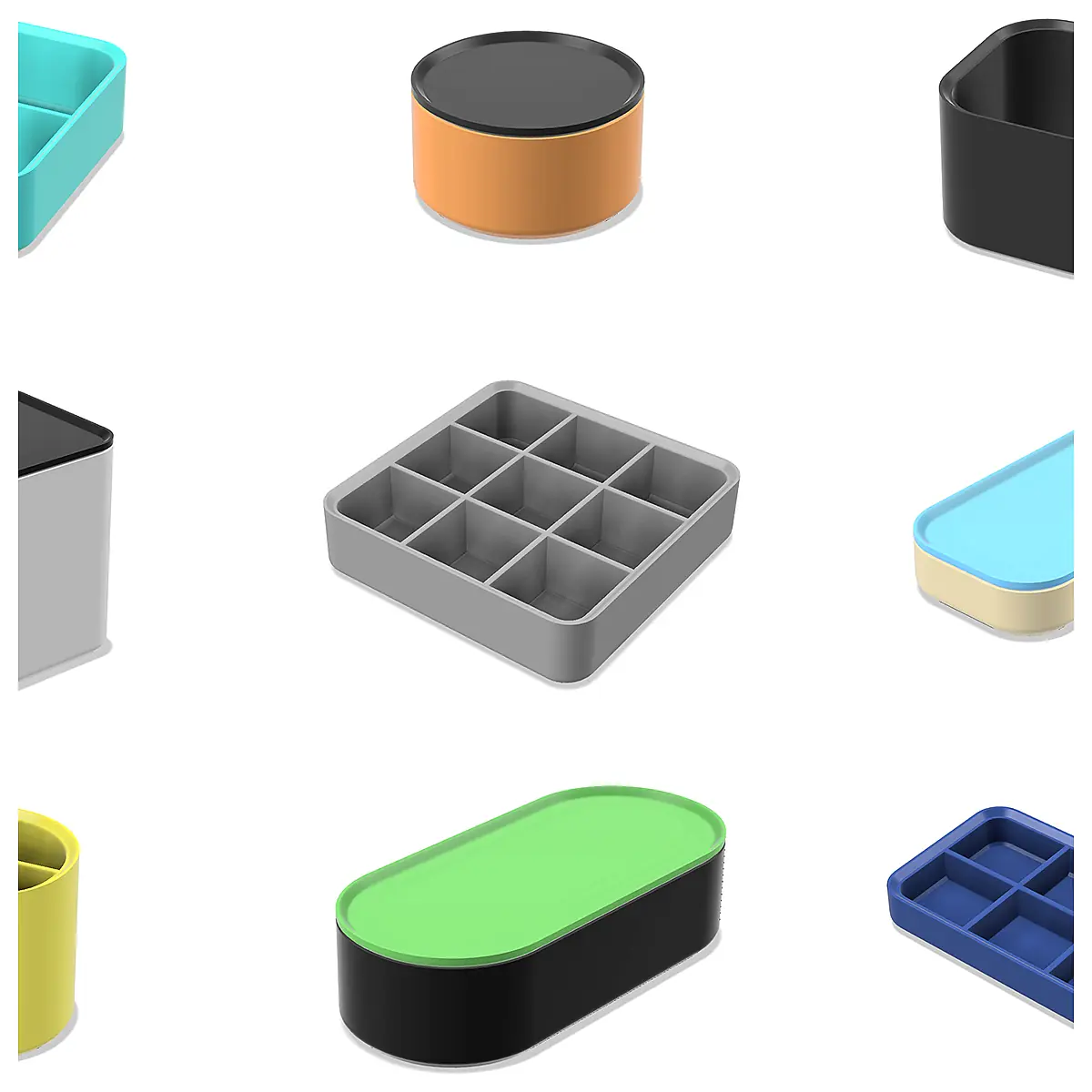 Customizable Compartment Box Stackable Storage Solutions Organizer Boxes Stackable Bins Storage Dividers Multi Compartment