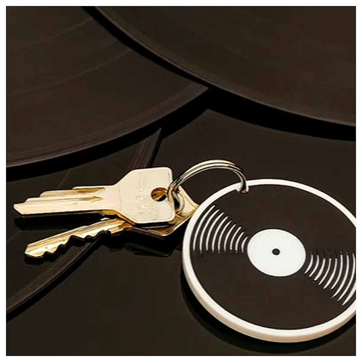 Vinyl Record Keychain Record Collector Accessory Music Lover Gift Record Parts Decoration