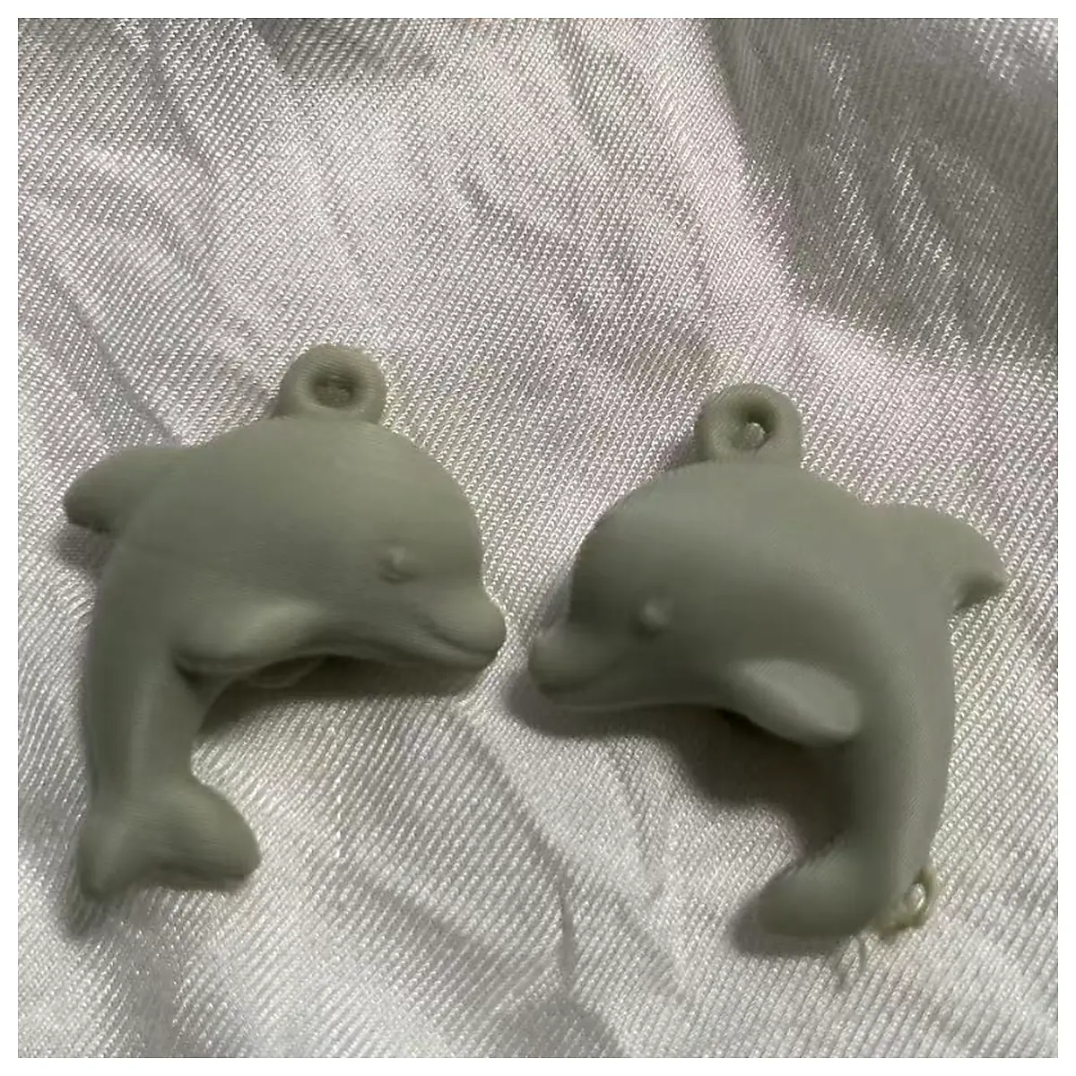 3D Printed Dolphin Earrings Animal Jewelry Cute Gifts Coral Studs Universal Accessories