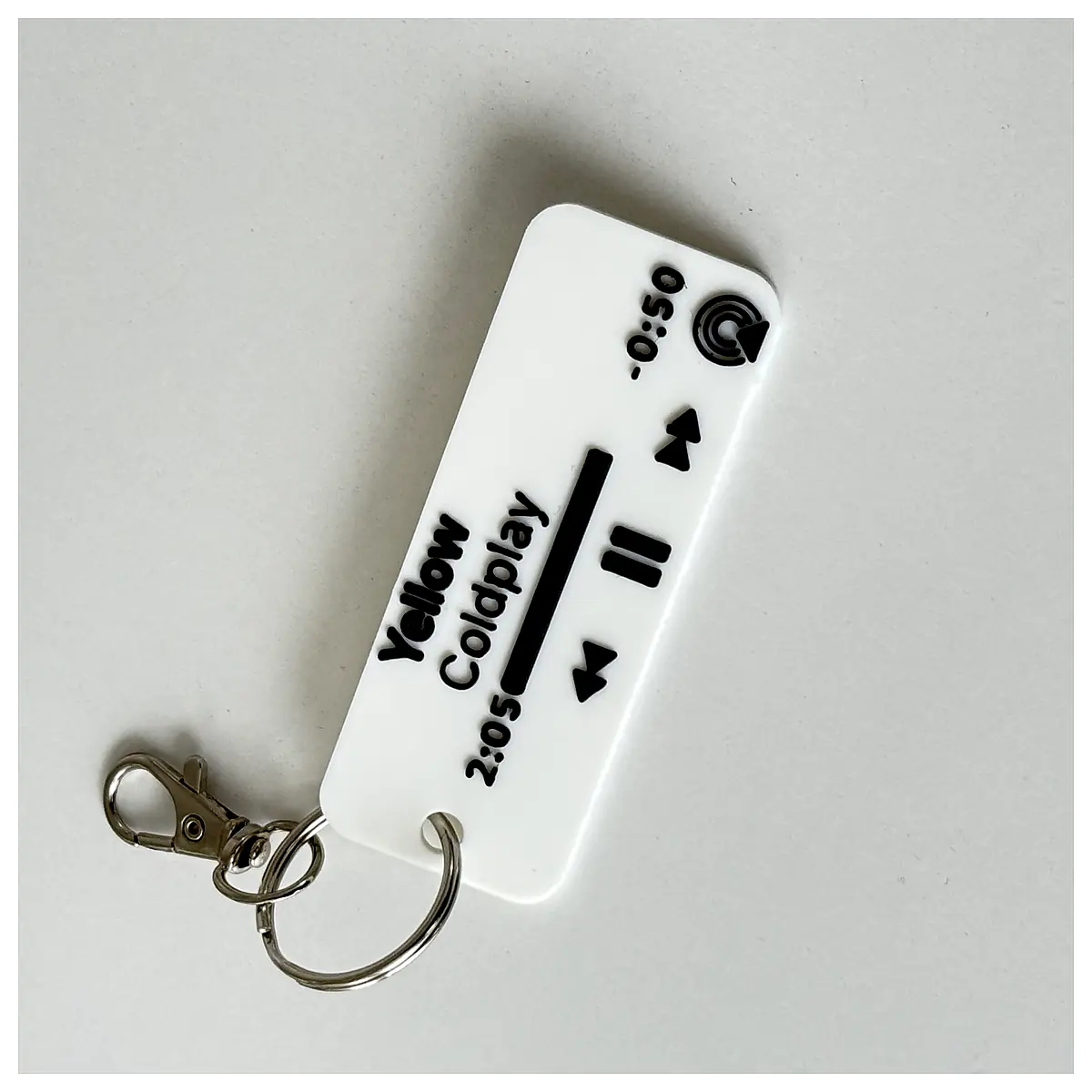 Customizable Player Keychain Spotify Code Personalized Keychains Music Collector Gift Accessory
