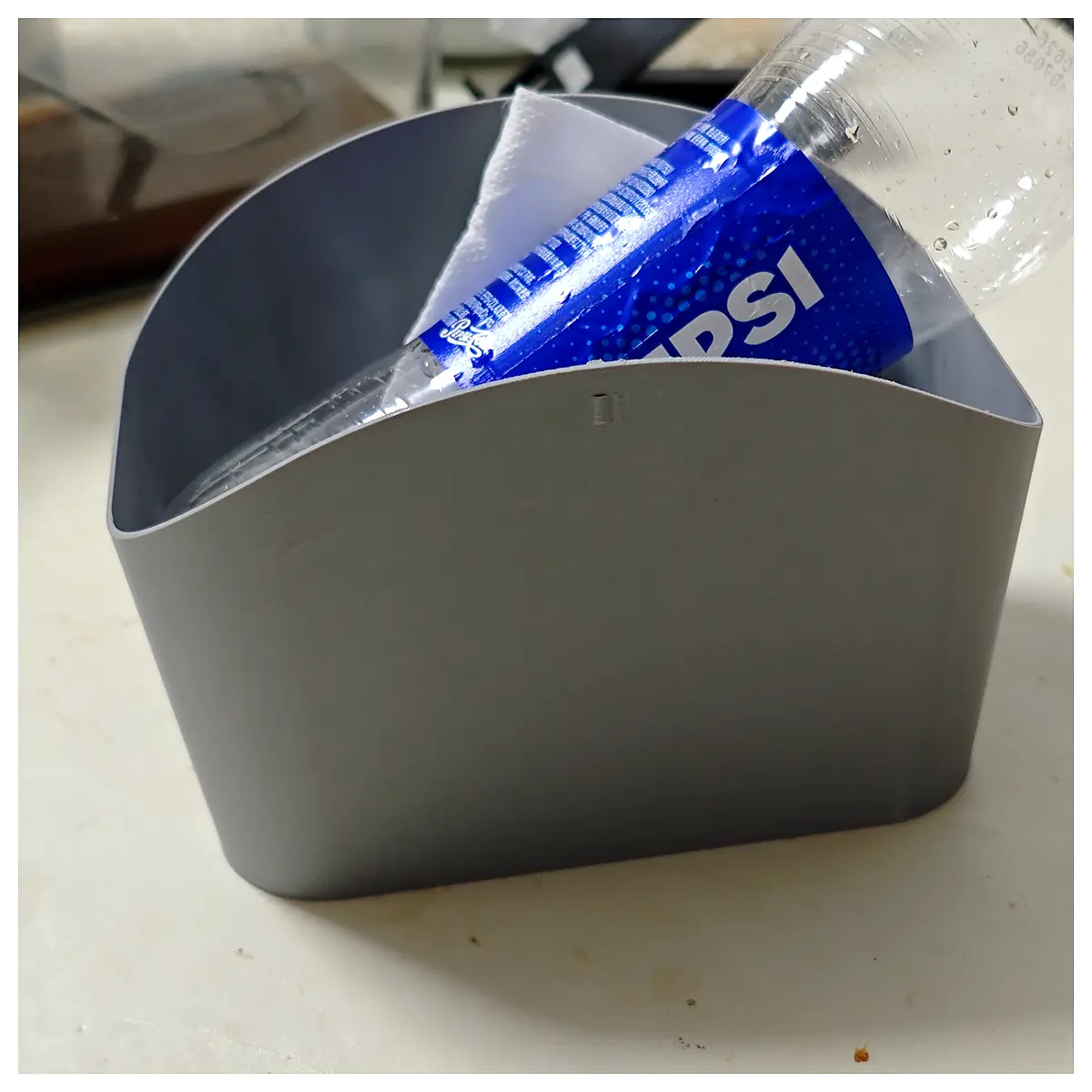 Desktop Trash Can Organizer Bin Wastebasket Kitchen Bathroom Storage Holder Compact Waste Disposal Easy Clean