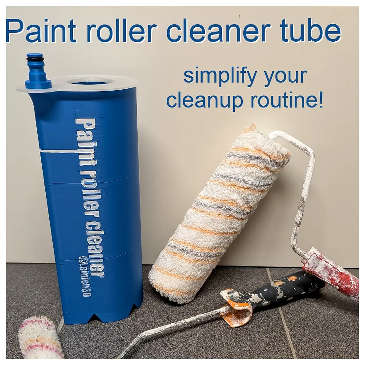 Paint Roller Cleaner Dryer Tube Water Roller Cleaning Solution Roller Drying Roller Parts Leveling