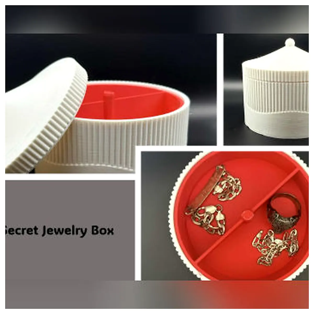 Dual Layer Jewelry Box Organizer Storage Box Jewelry Case Repair Parts Storage