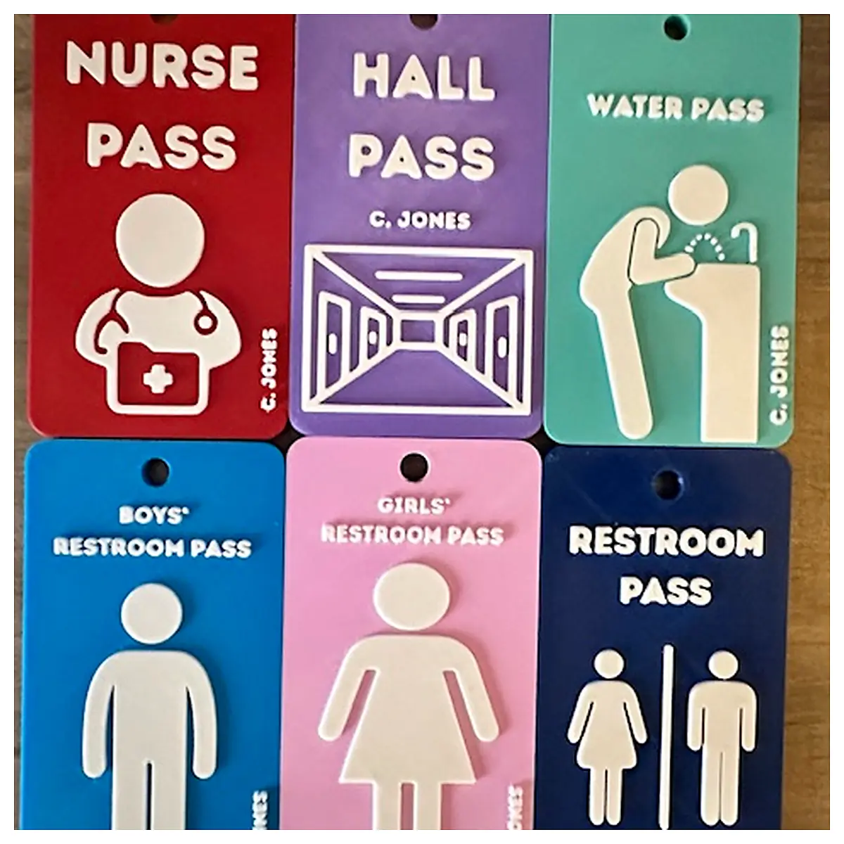 Hall Pass Student Permission Slip Emergency Pass Classroom Pass Temporary Leave School Permission