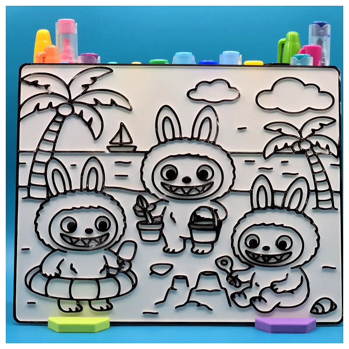 Beach ing Book Kids Summer ing Fun Art Supplies Party Gift Creative Activity Labuba Friends Beach Summer Cozy ing