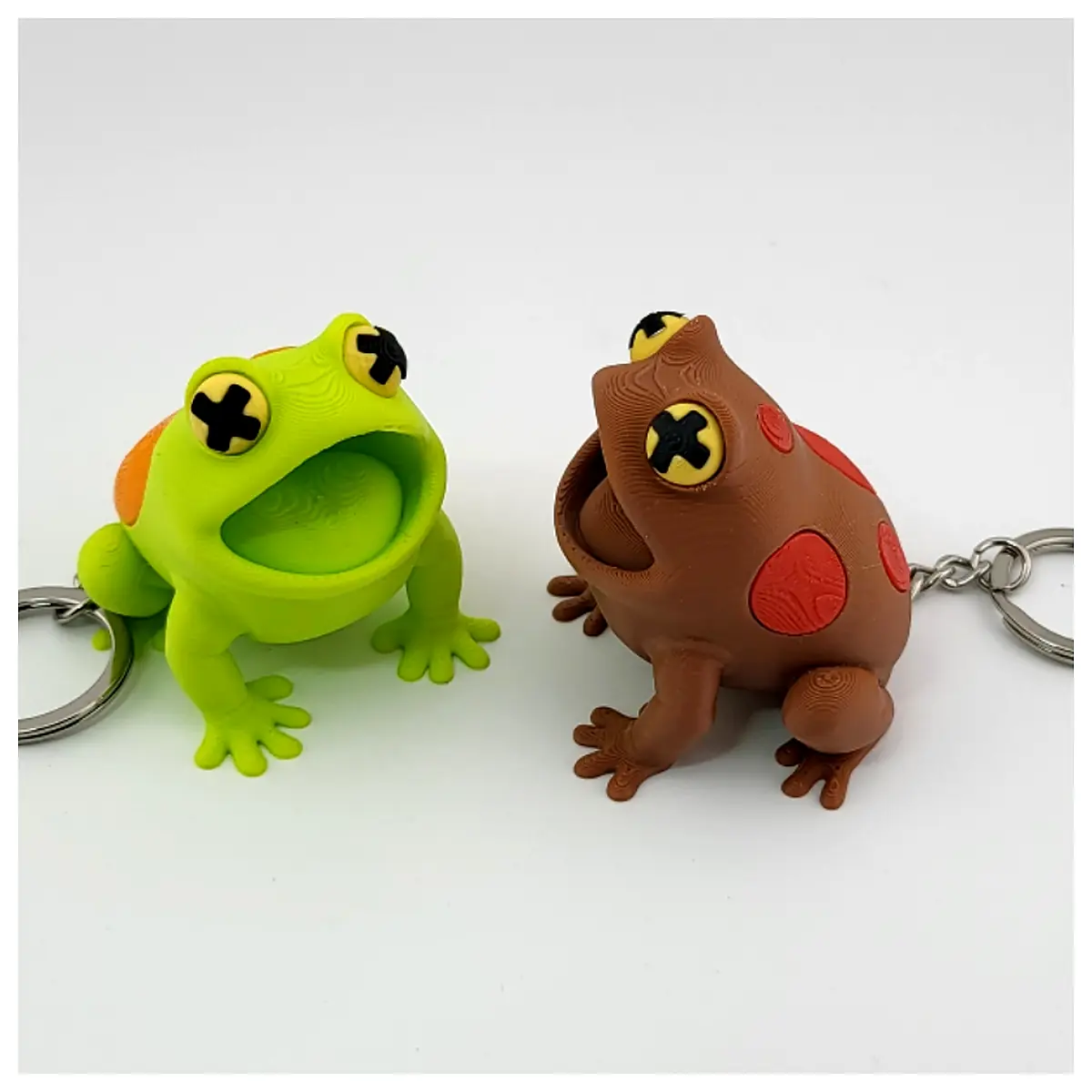 Frog Skeleton Keychain Cute Creepy Keychains Miniature Decor Horror Collectible Spooky Charms Frog Skeleton Keychain Cute Creepy Keychains Miniature D