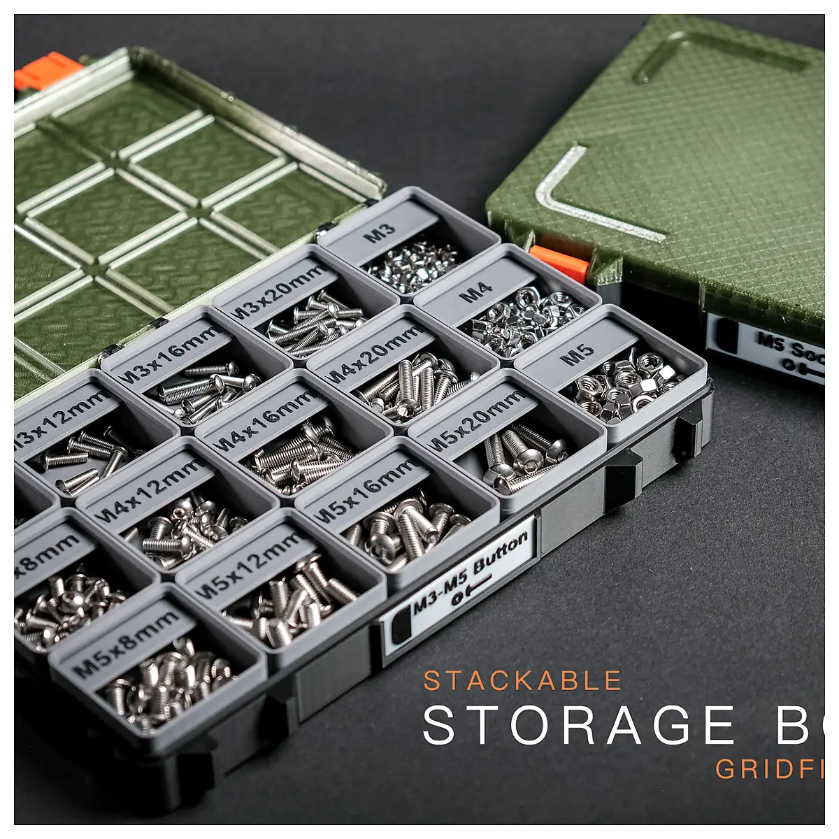 Gridfinity Storage Box Organization System Parts Accessories Repair Tools Storage