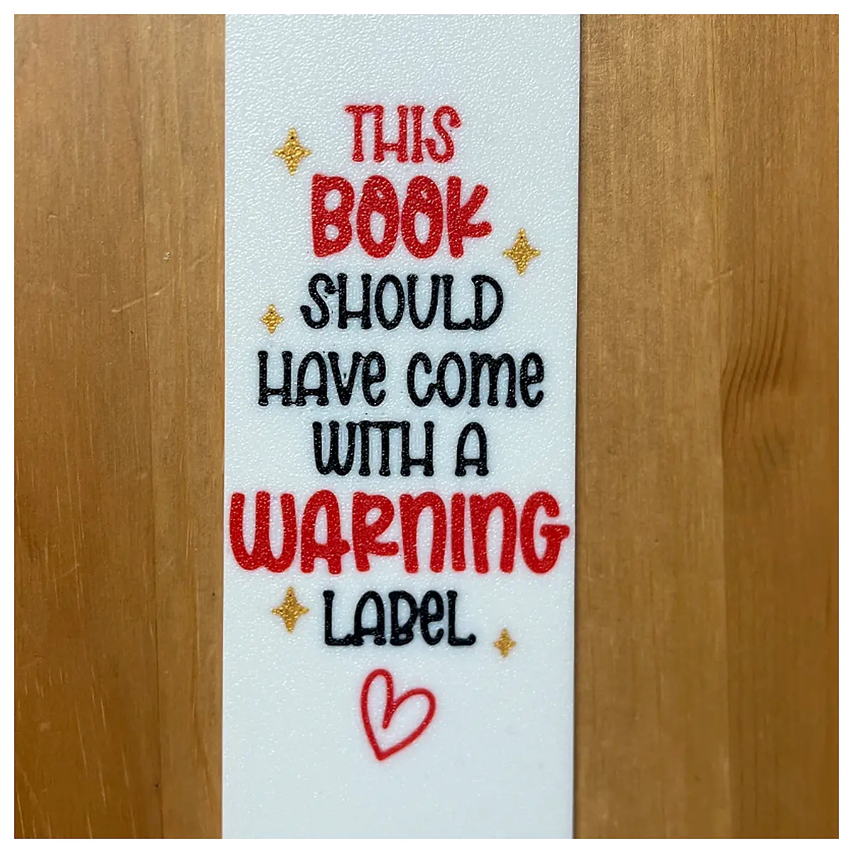 Warning Label Bookmark Reminder Bookmark Safety Bookmark Warning Bookmark Collision Prevention Bookmark Car Bike Outdoor Safety