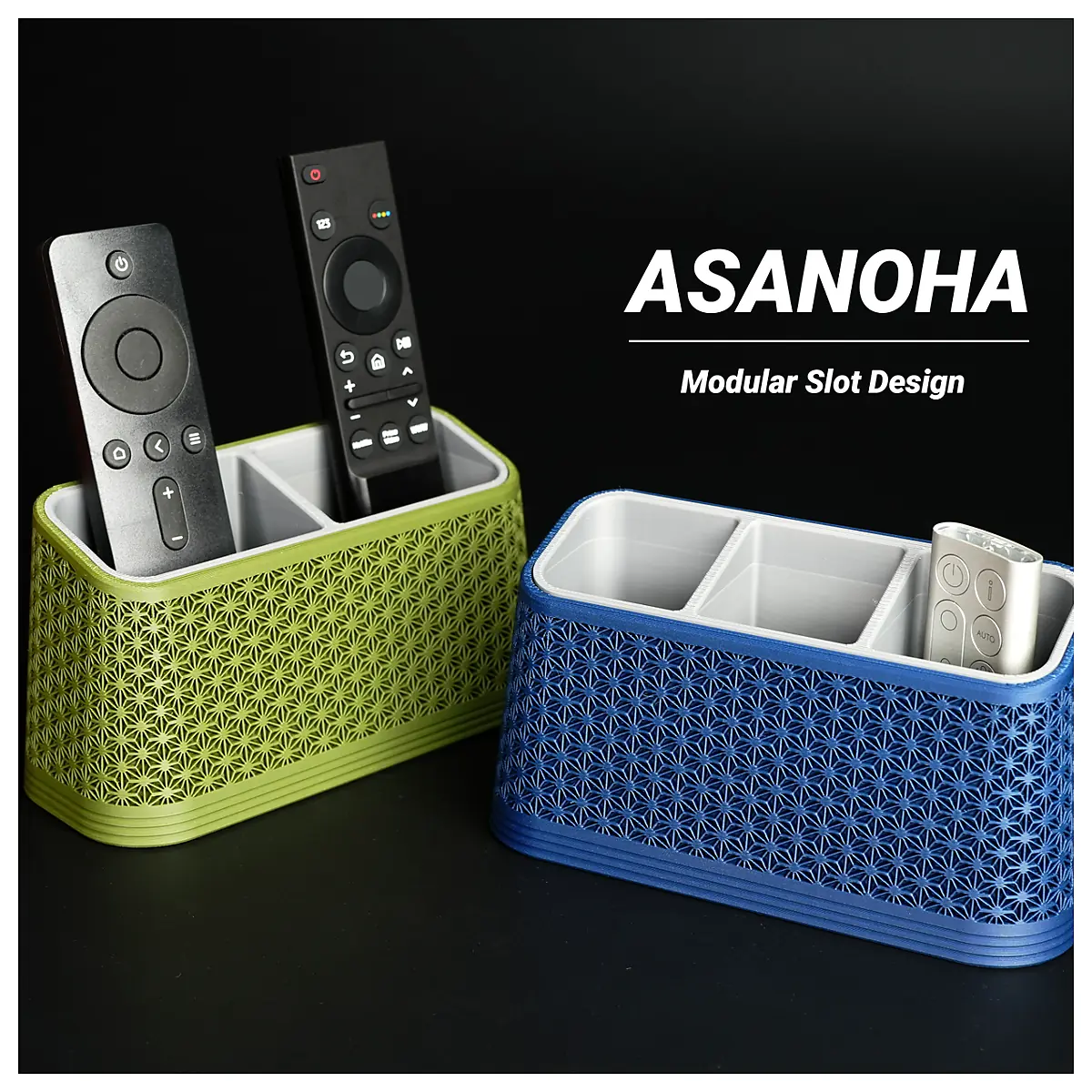 Asanoha Modular Remote Control Holder Car TV Storage Organizer Remote Control Accessories Repair