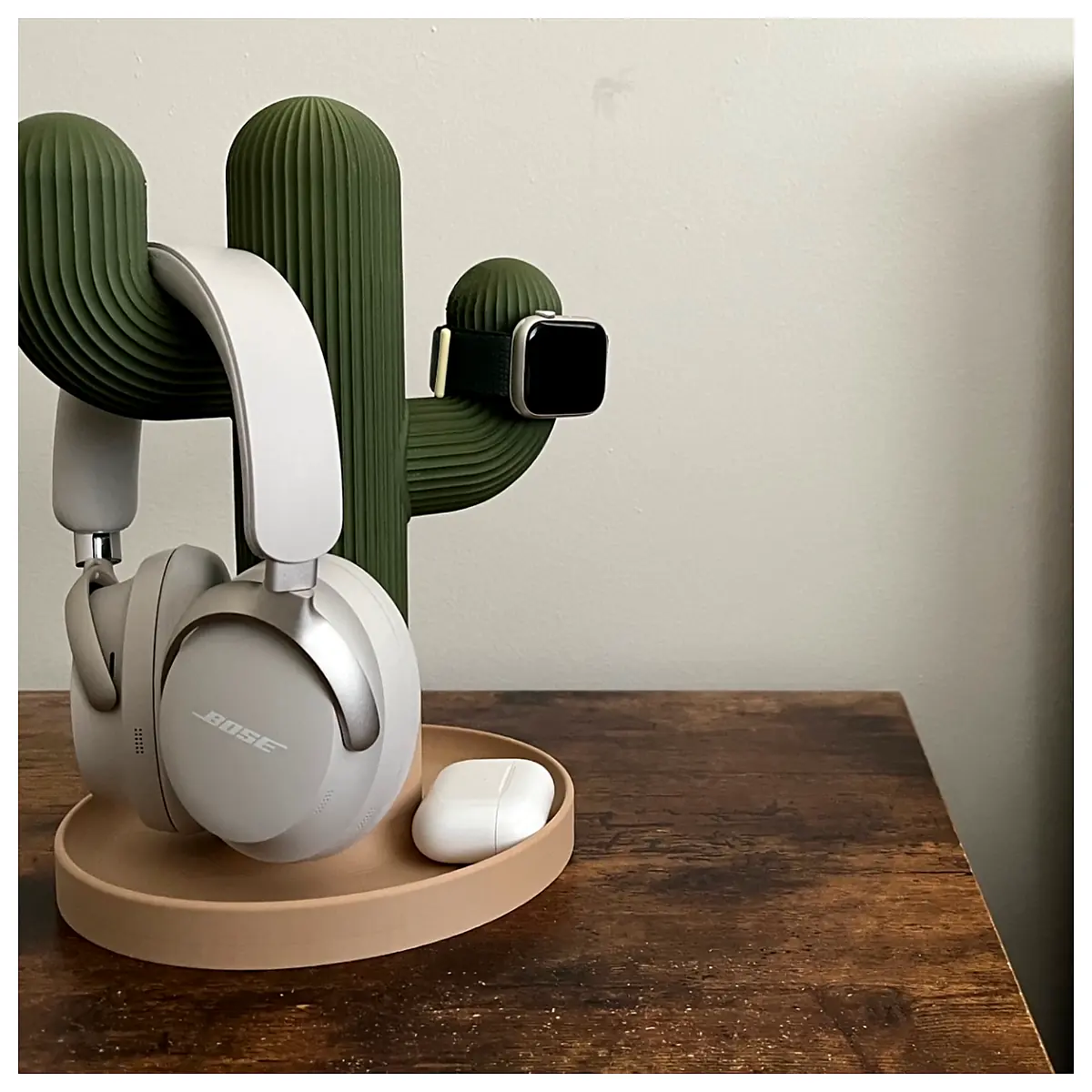 Headphone Stand Phone Stand Holder Desk Support Multi Function Stable Protect Cactus Flower Phone Accessories