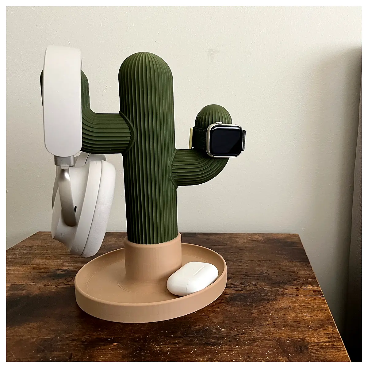 Headphone Stand Phone Stand Holder Desk Support Multi Function Stable Protect Cactus Flower Phone Accessories
