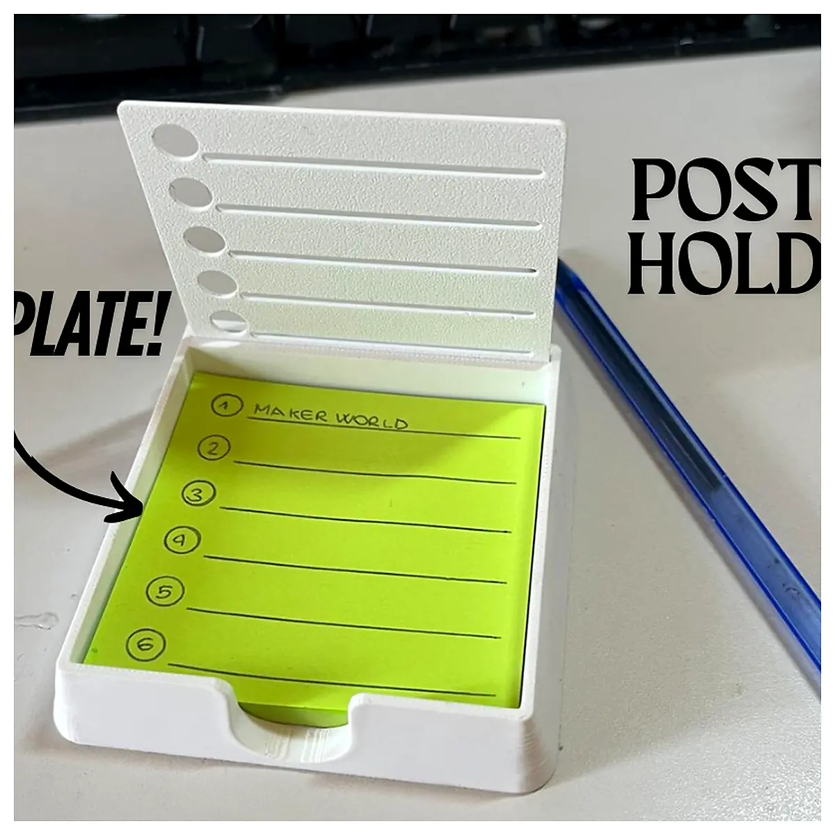 Post Holder Organizer Adhesive Tool Parts Repair Fixing Clips Grips Holder