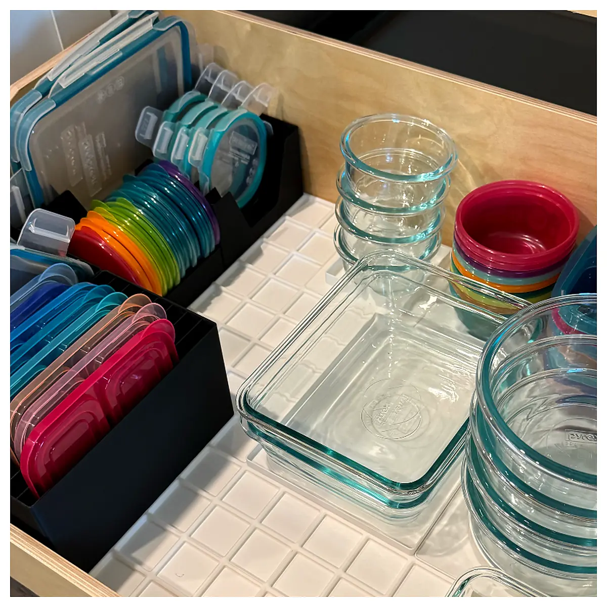 Snapware Lid Organizer Gridfinity Storage Container System Parts Accessories Universal Organizer