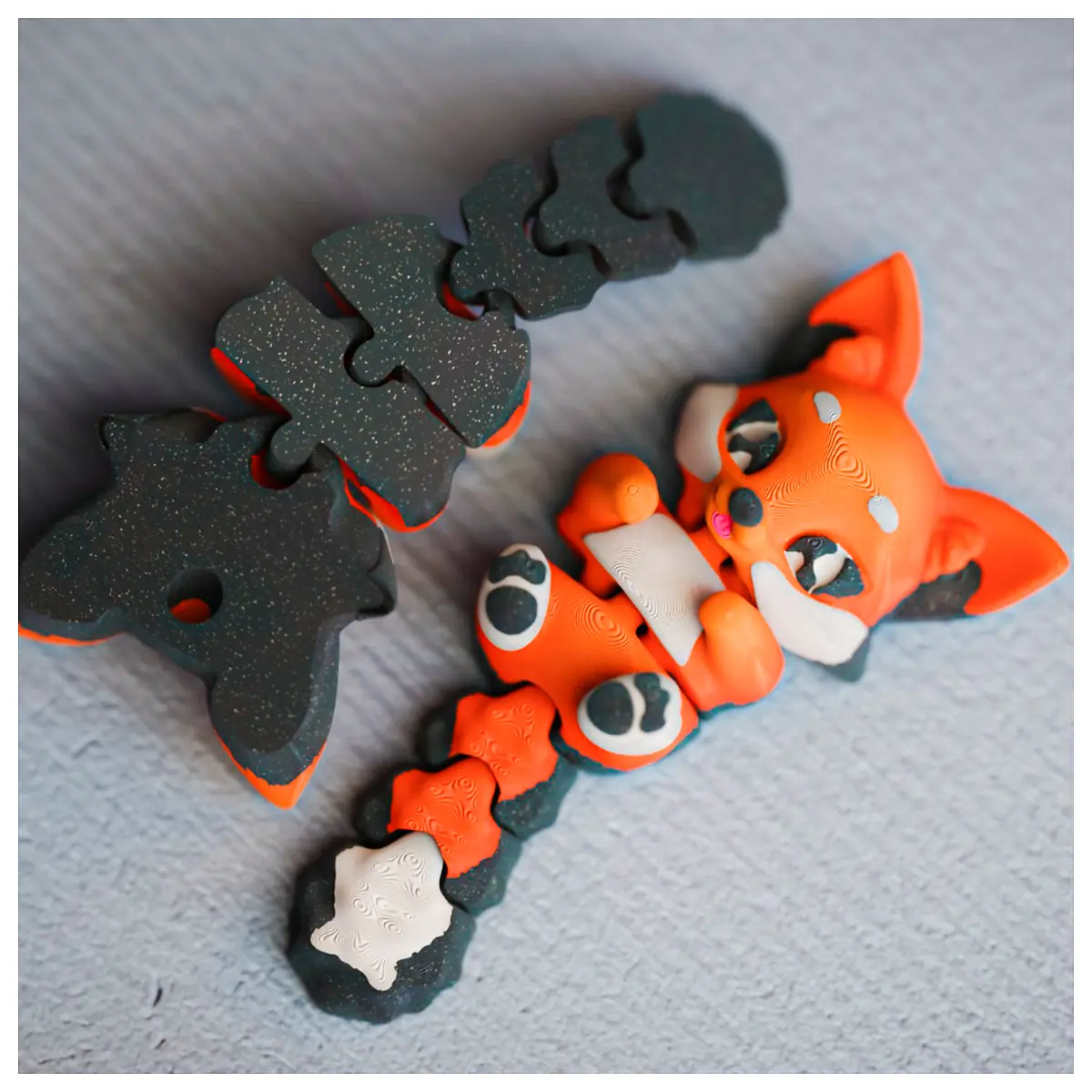 Flexible Fox Pet Toy Versatile Cute Pet Parts Repair Accessories Pet Supplies
