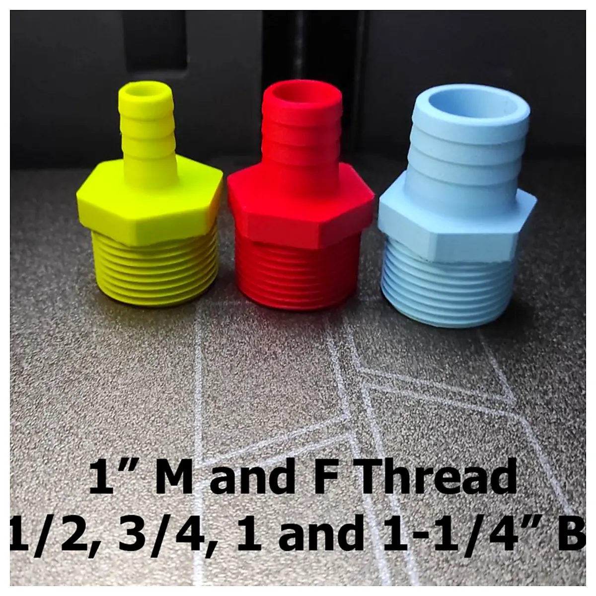 1 Pipe Thread to Hose Barb Fittings Adapters Connectors for Plumbing Quick Installation Water System Fittings Hose Adapters