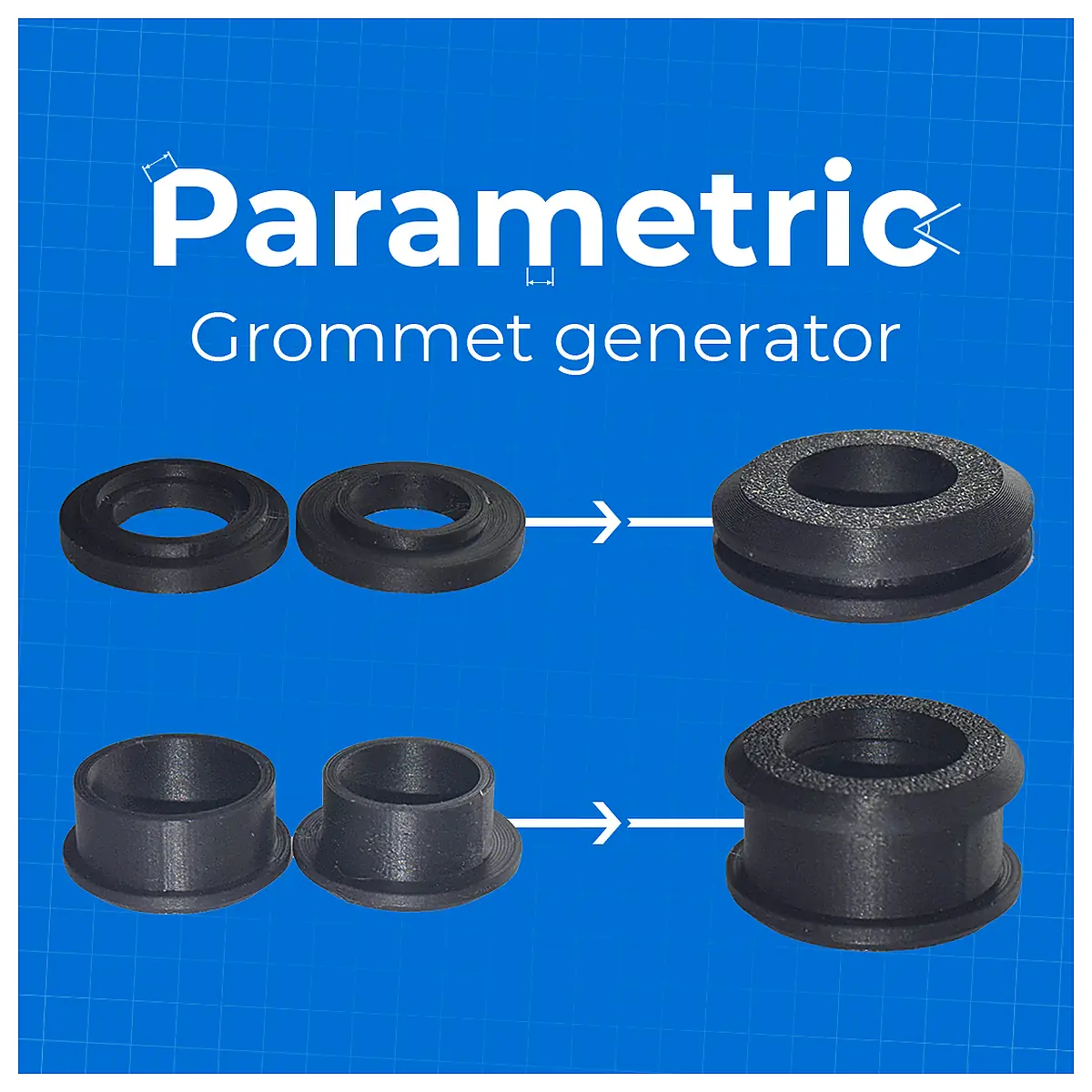 Universal Grommet Generator Repair Parts Seals Fill Gap Fittings Installation