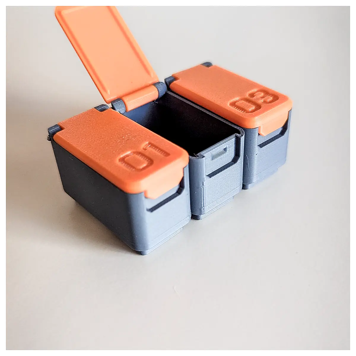 Gridfinity Mini Container Half Box Organizer Storage Toolbox Parts Repair