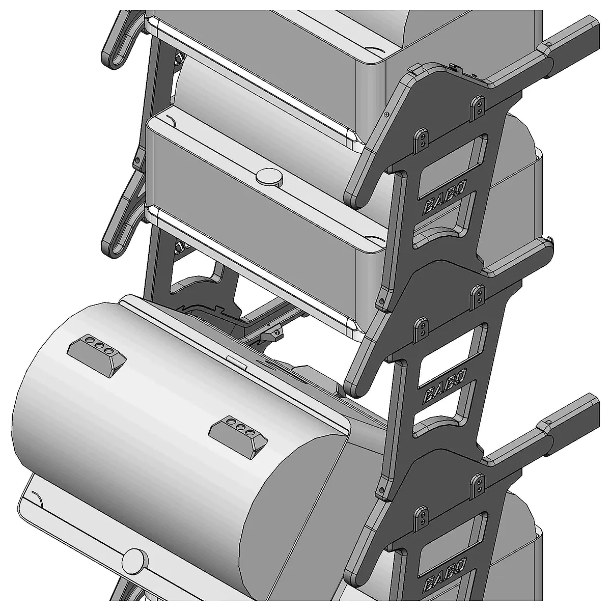 BaBo Drawer Stacker Automatic Sorter Shelf Organization Storage Automation Warehouse Lift