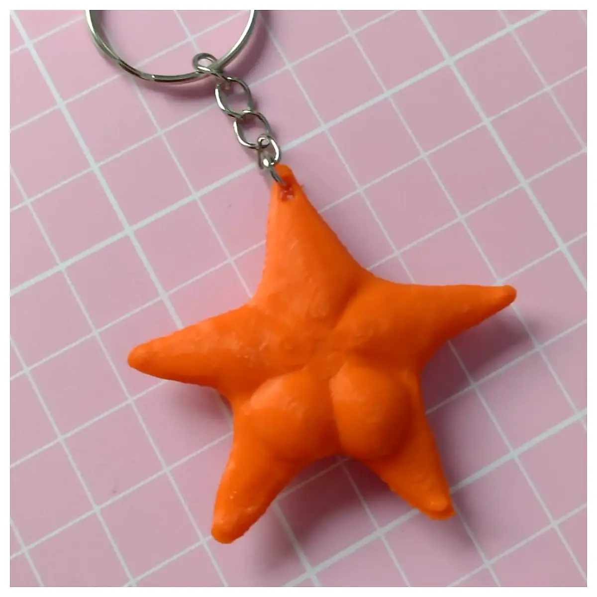 Booty Star Keychain Sexy Female Figure Car Keyring Decorative Gift Accessory Car Parts