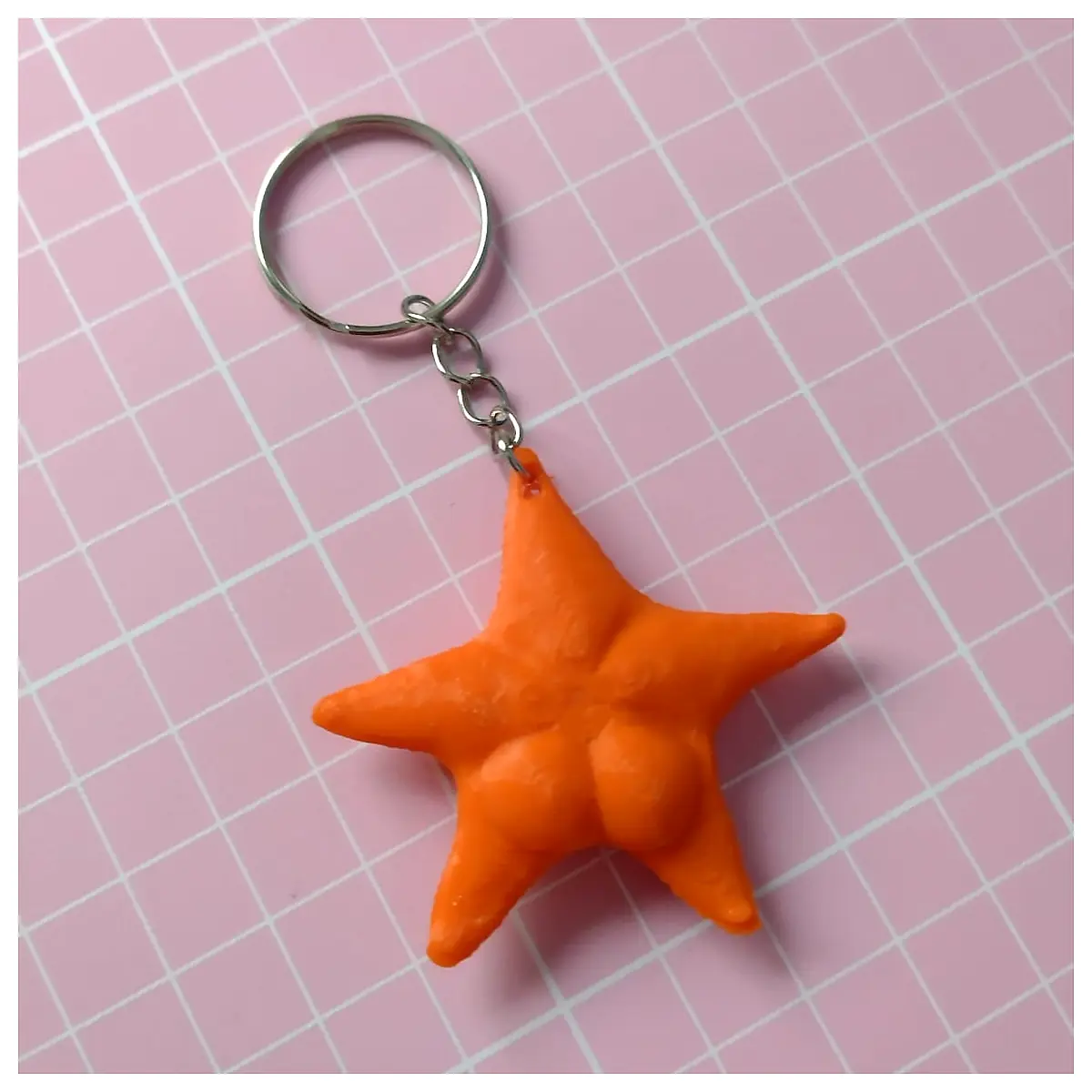 Booty Star Keychain Sexy Female Figure Car Keyring Decorative Gift Accessory Car Parts