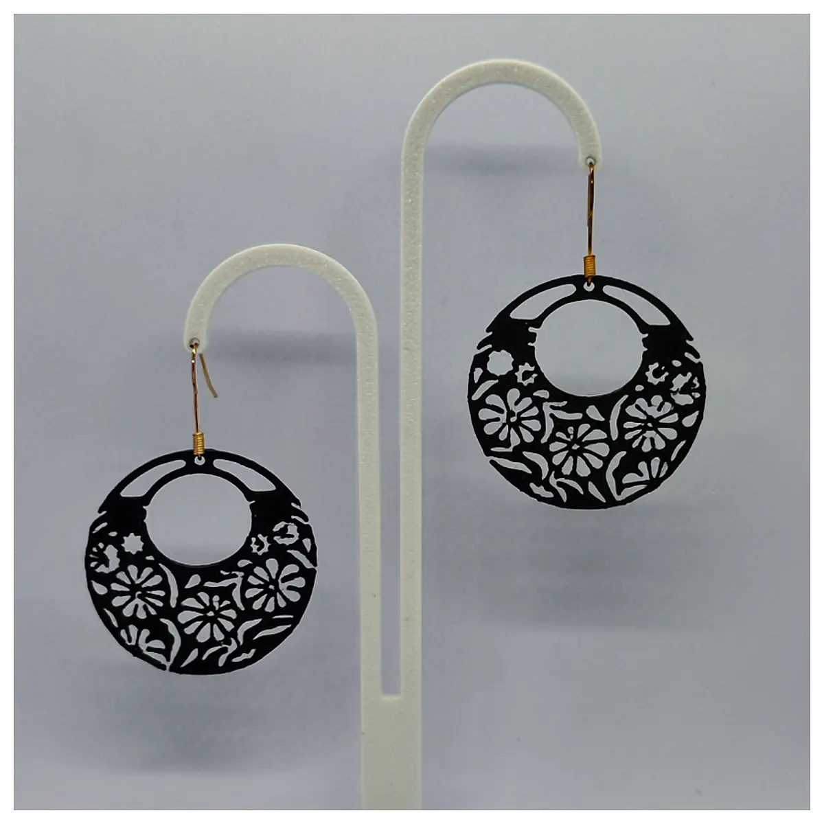 Moon Blossom Earrings Women Elegant Sparkle Jewelry Accessories Gift Present Delicate Earring Parts