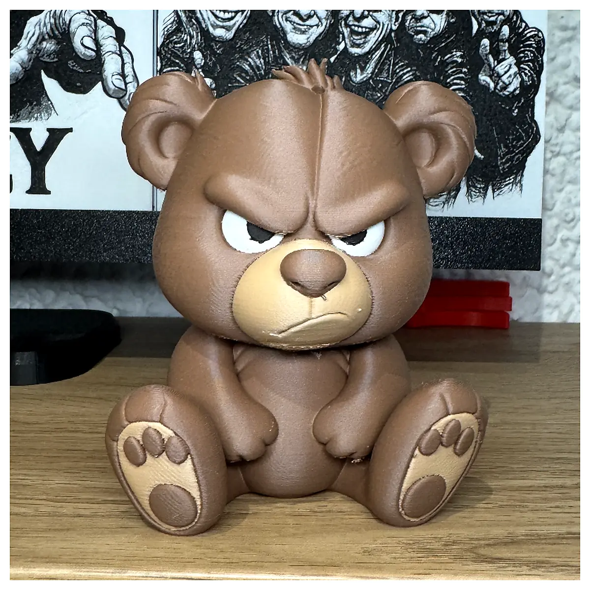 Grumpy Bear Plush Toy Angry Bear Kids Toy Gift Plush Animal Stuffed Bear Educational Toy