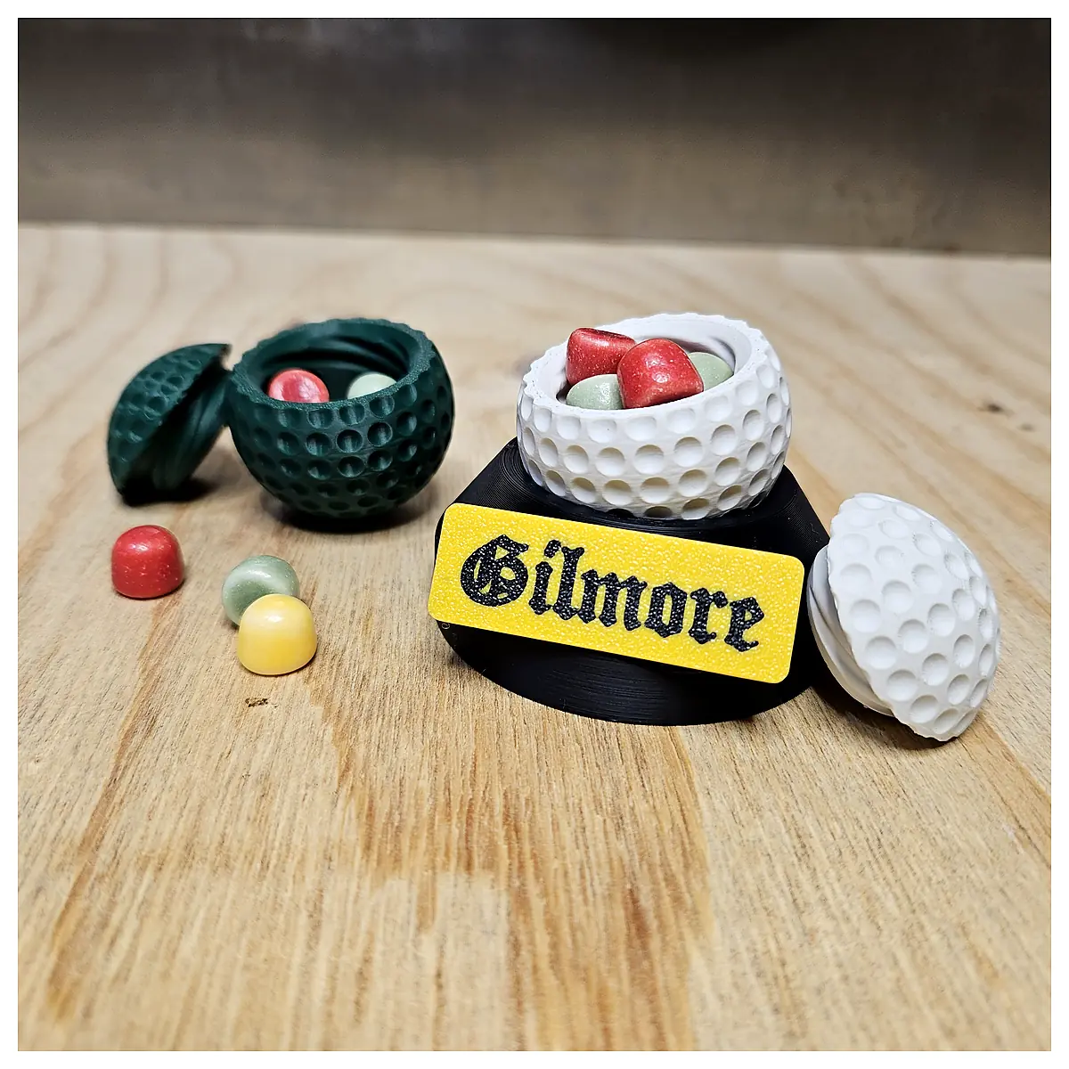 Happy Gilmore Golf Ball Set Practice Stand Ball Storage Universal Grip Ball Holder Accessory
