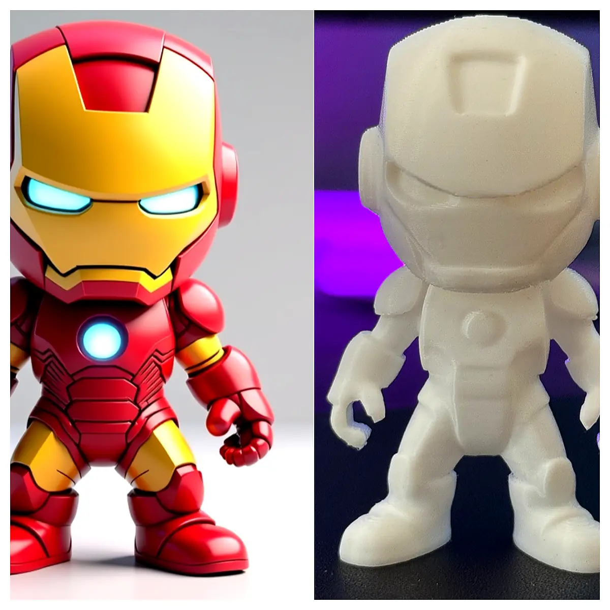 Man 3D Chibi Figurine Anime Collectible Model Toy Man Collectibles