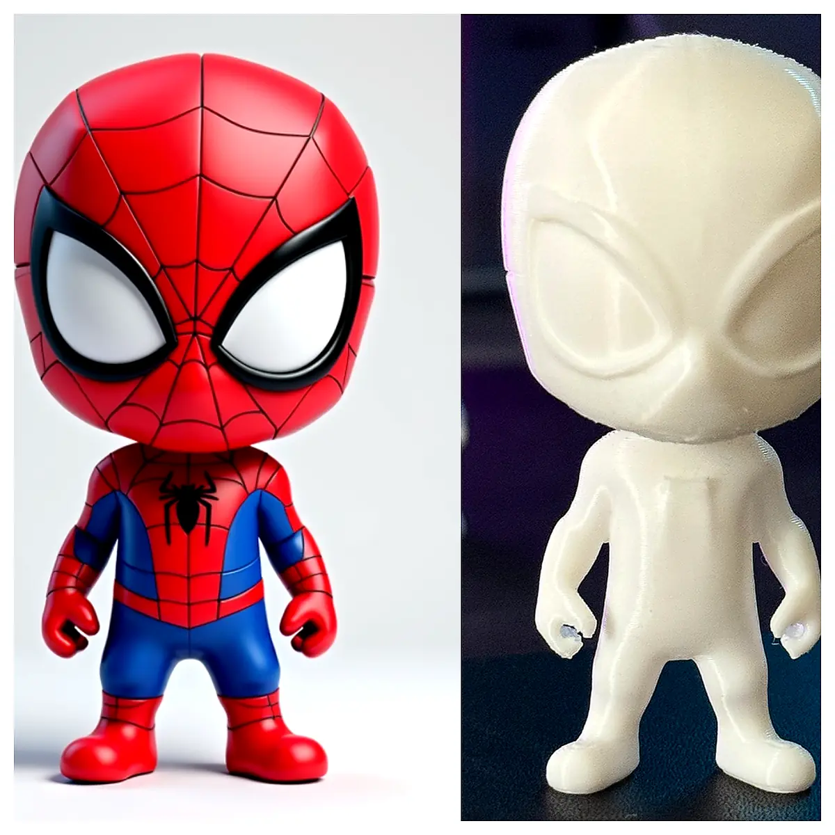 Spider Man 3D Chibi Figurine Collectible Anime Merchandise Character Model Multi Media Spider Man Collection