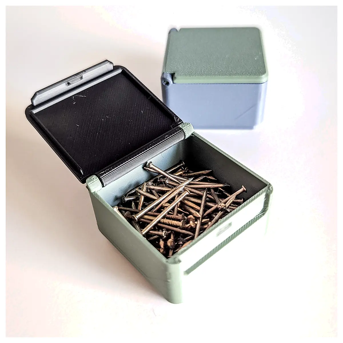 1x1 Gridfinity Compatible Mini Container Parts Repair Tools Storage Organizer