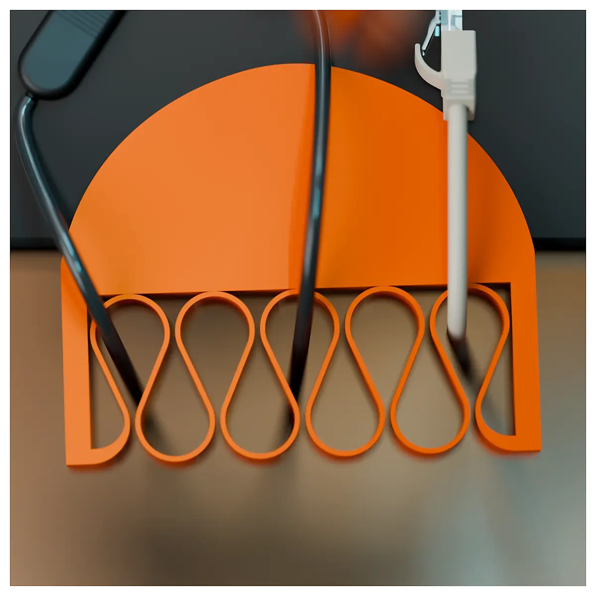 Clamp On Desk Cable Holder Cable Management Organizer Mount Phone Stand Computer Accessories Cable Clips