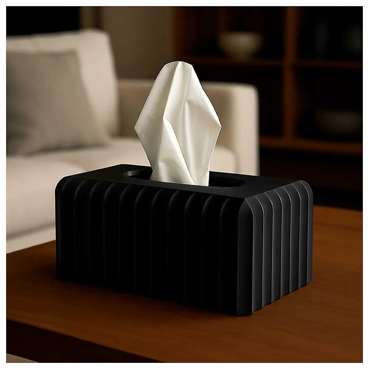 Elegant Tissue Box Holder Modern Design Universal Groove Stand Replacement Parts Accessories