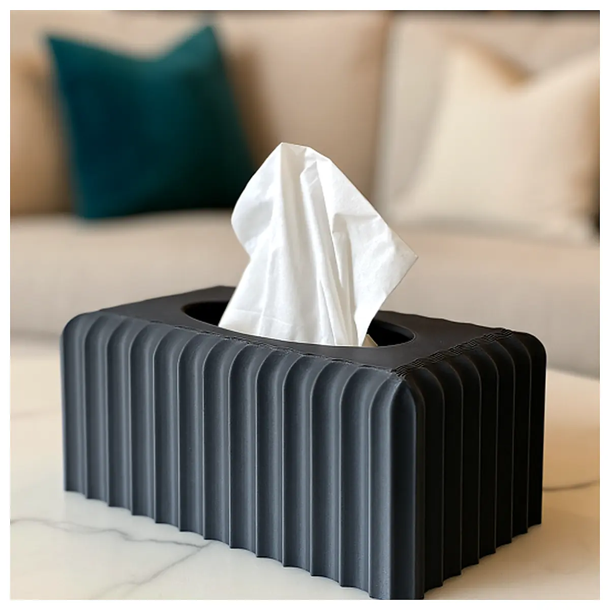 Elegant Tissue Box Holder Modern Design Universal Groove Stand Replacement Parts Accessories
