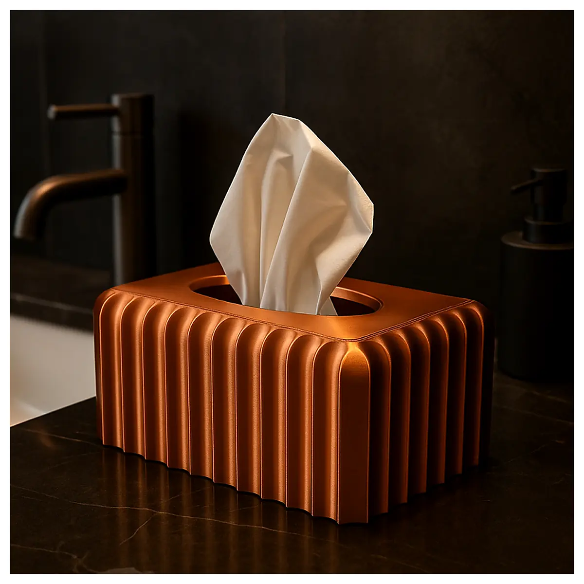 Elegant Tissue Box Holder Modern Design Universal Groove Stand Replacement Parts Accessories