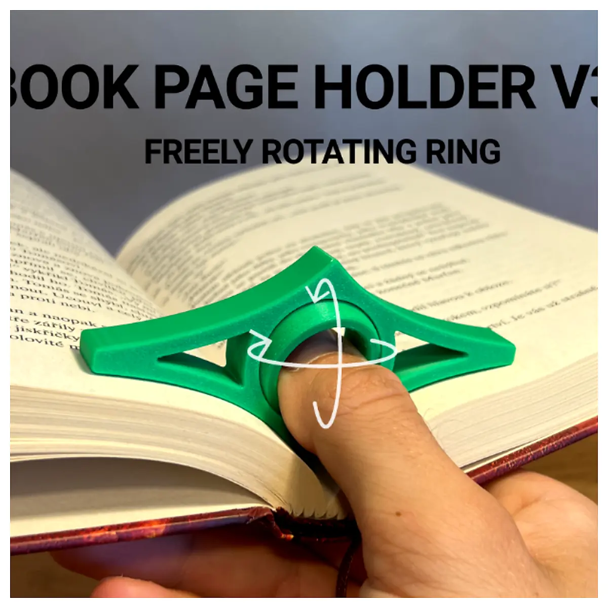 Book Page Holder V3 Reading Stand Book Holder Turn Page Book Protection Reading Accessories eBook Accessories