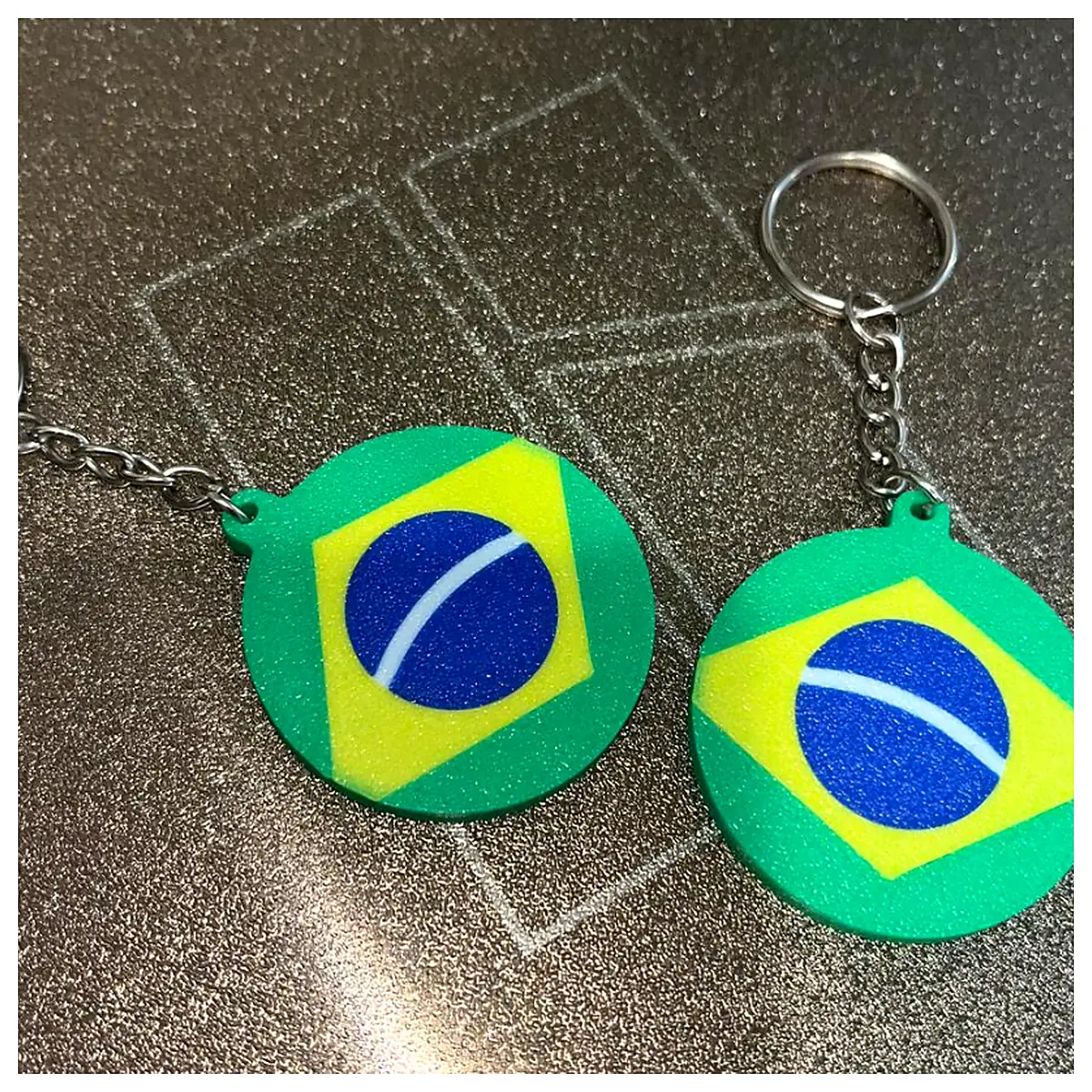 Brazil Keychain Keyring Souvenir Gift Car Decoration Auto Parts Brazilian Culture