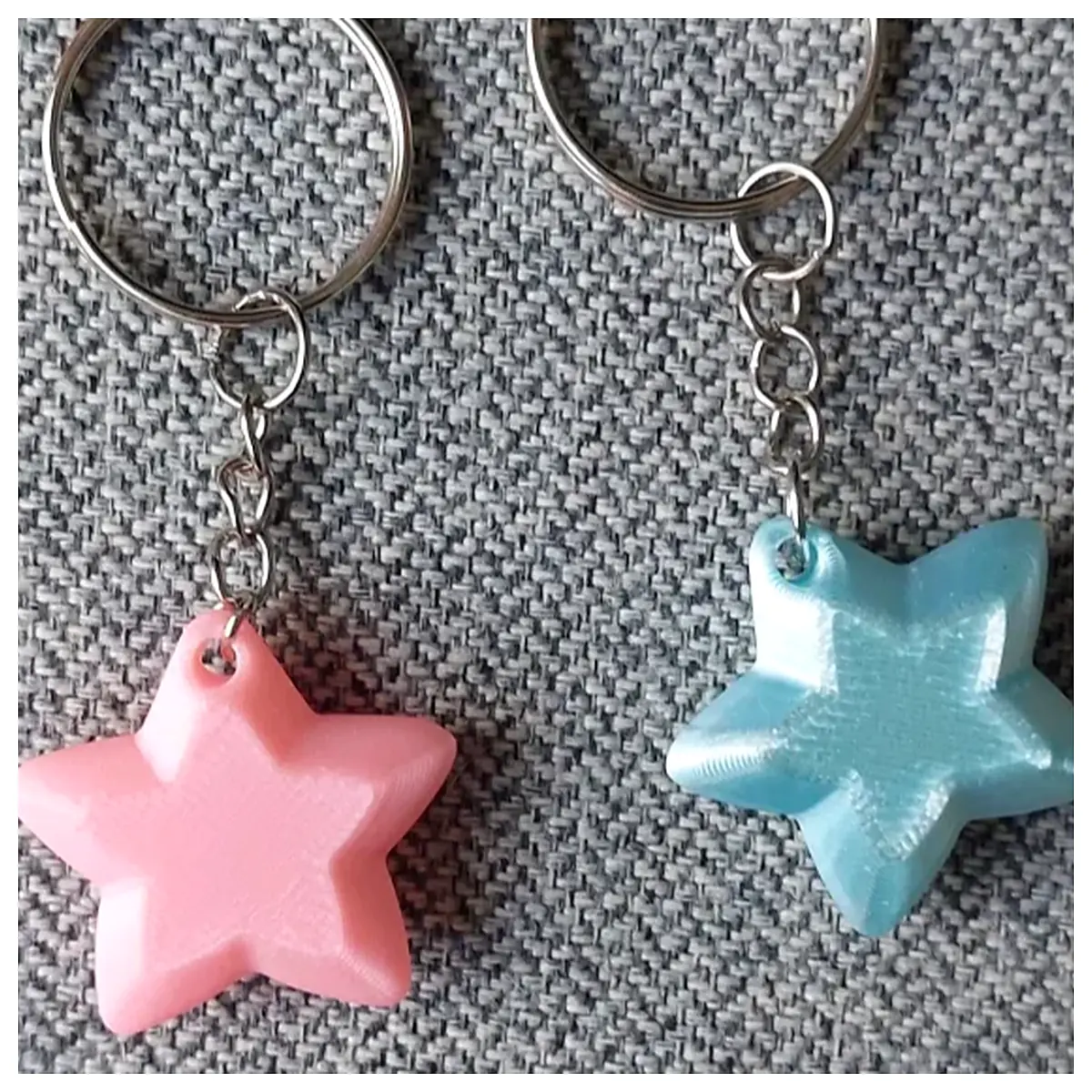 Star Keychain Star Shaped Ornament Car Accessories Gift Keychains Decoration Shiny Charms Stars